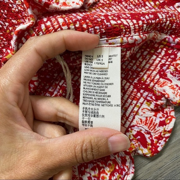 Free People Thalia Top Cinched Cropped sz S - Picture 4 of 6